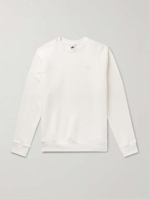 Sportswear Club Logo-Embroidered Cotton-Blend Tech Fleece Sweatshirt