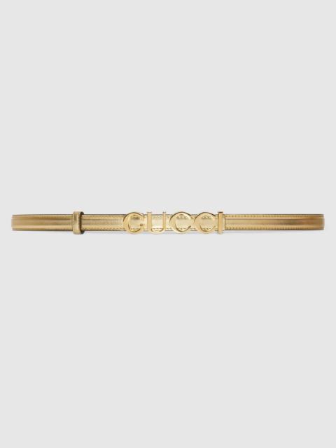 GUCCI Gucci buckle thin belt