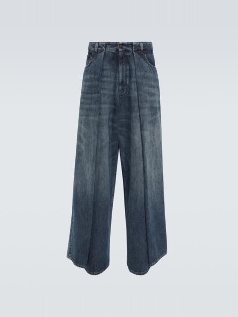 BALENCIAGA Double Side mid-rise lose-fit jeans