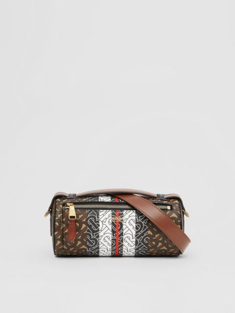 Burberry The Monogram Stripe and Leather Barrel Bag
