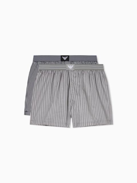 EMPORIO ARMANI TWO-PACK OF LOGO LABEL BOXER SHORTS