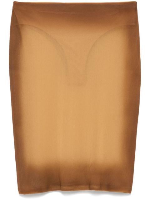 THE ATTICO mesh mini skirt