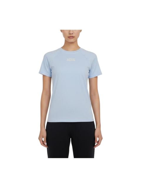 Nike (WMNS) Nike Slim Fit T-Shirt Asia Sizing 'Sky Blue' IV2643-411