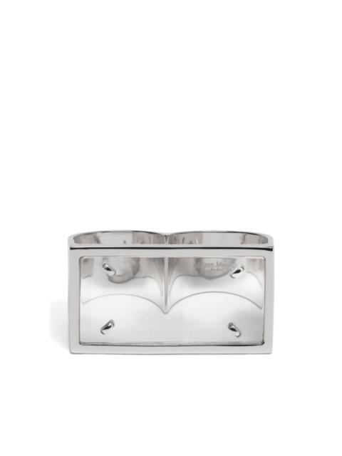 Maison Margiela Four Stitches double-signet ring