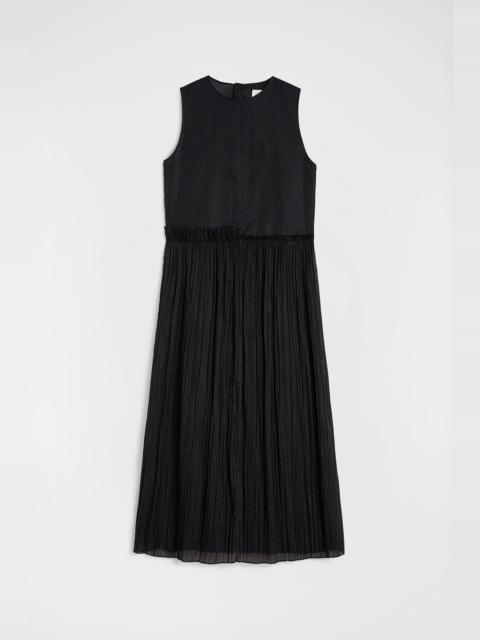 Jil Sander Cotton Muslin Pleated Dress