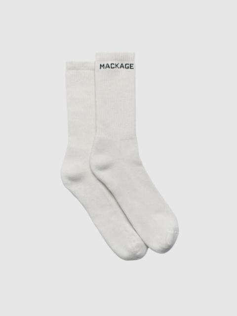 MACKAGE WOODS Stretch Cotton Logo Socks