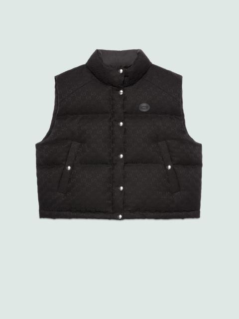 GUCCI GG cotton canvas puffer vest