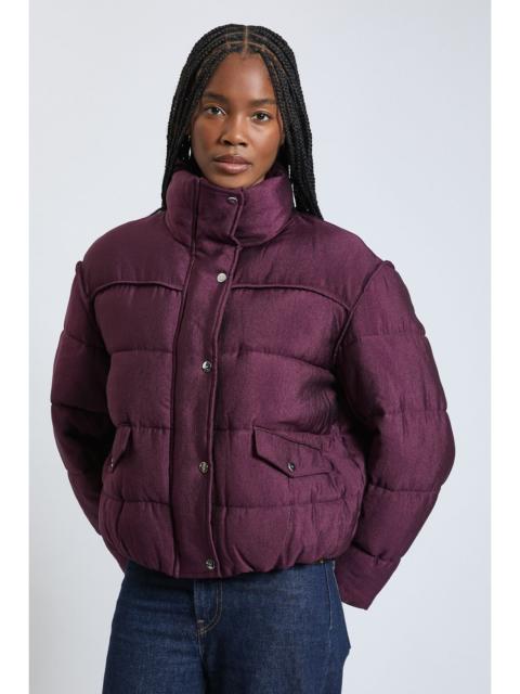 KAREN MILLEN Padded and Rib Mix Short Coat