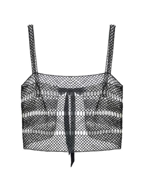 ELISABETTA FRANCHI open-work band top
