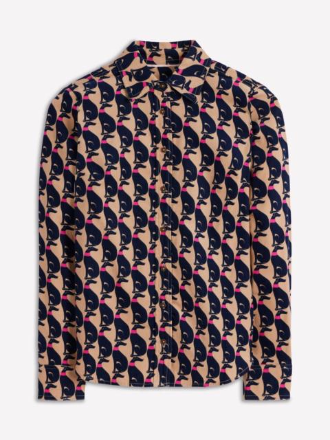 BODEN Sienna Cord Shirt-Safari, Cosy Greyhound