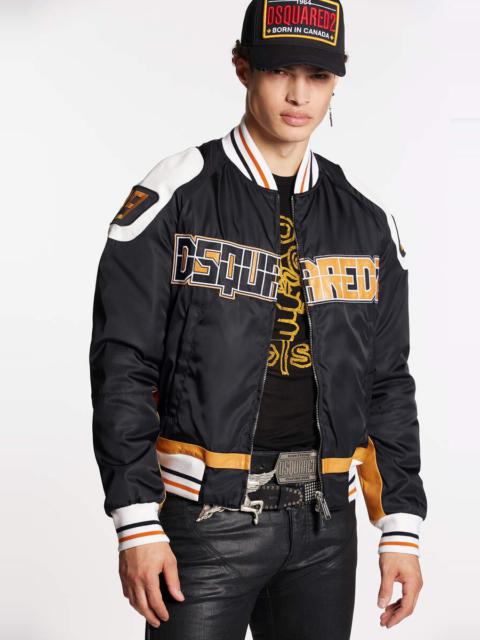 DSQUARED2 RIDER COLLEGE BOMBER JACKET