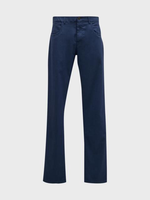 Canali Men's Solid 5-Pocket Pants