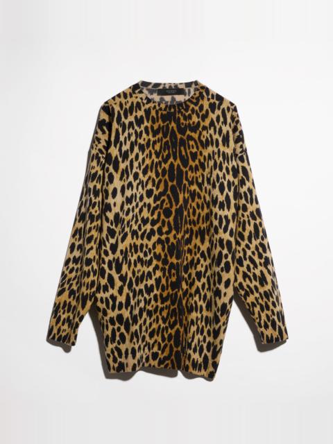 GUCCI Printed knit cashmere dress