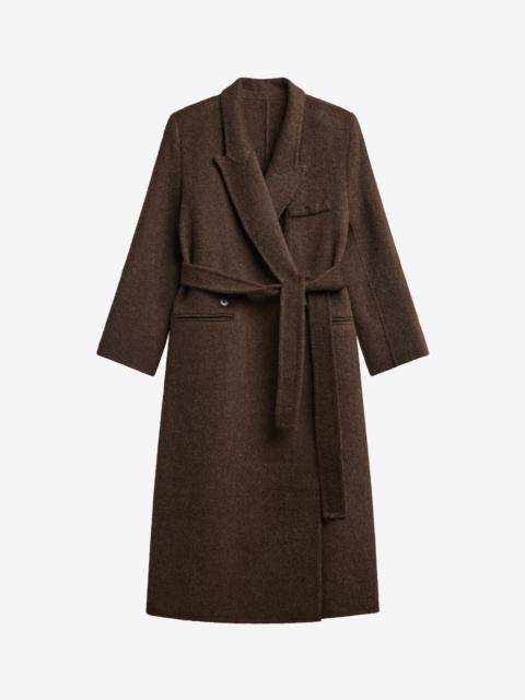 The Frankie Shop Arlene Wool Belted Coat - Brown
