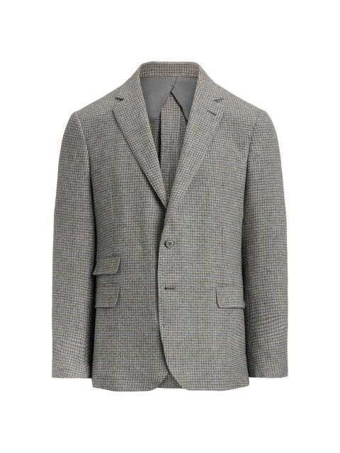 Ralph Lauren Men's Kent Hand-Tailored Houndstooth Jacket - Light Grey Multi Blue