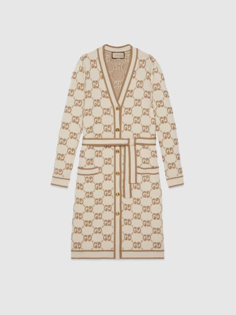 GUCCI GG wool bouclé jacquard cardigan