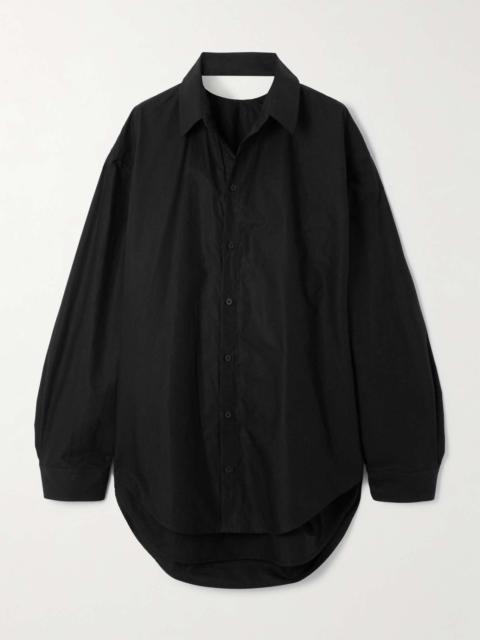 BALENCIAGA Women's Suspended 셔츠 드레스 에 검정
