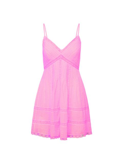 LoveShackFancy Docila Upcycled Cotton Mini Dress