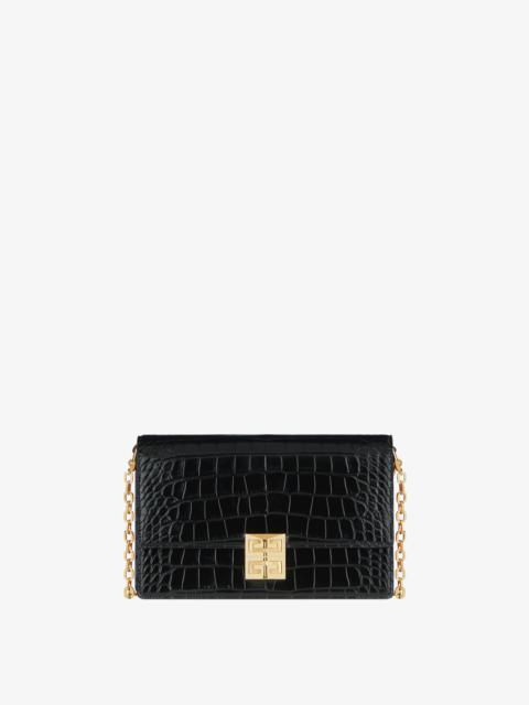 Givenchy MEDIUM 4G BAG IN ALLIGATOR WITH CHAIN