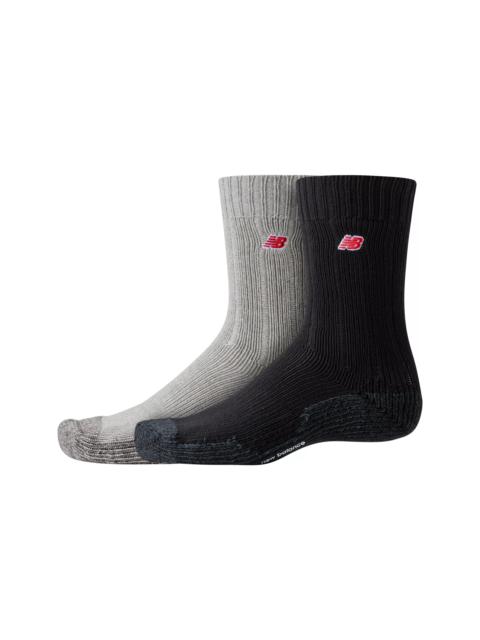 New Balance Unisex Low Gauge Crew Socks 2 Pack