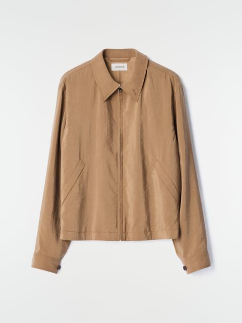 Lemaire LIGHT ZIPPED BLOUSON IN DRY SILK