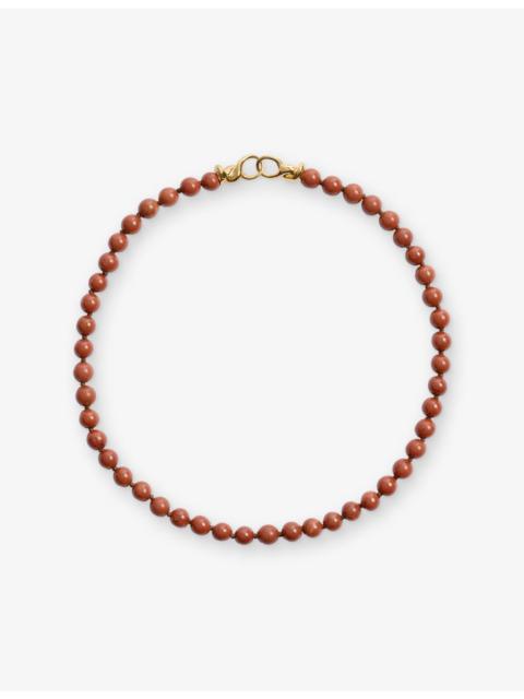 MONICA VINADER Ochre 18ct Yellow Gold Vermeil And Gemstone Beaded Necklace