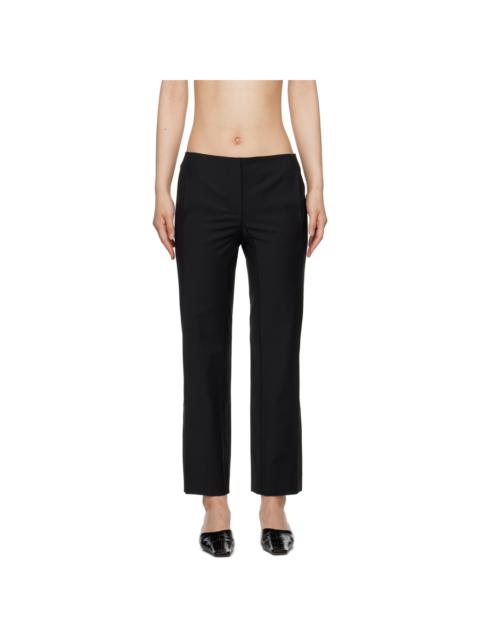 BEVZA Black Square Cigarette Trousers