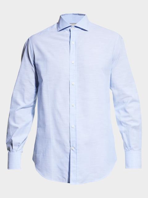 Brunello Cucinelli Men's Cotton Oxford Sport Shirt