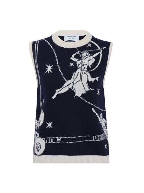 Olympic Constellation Jersey Knit Top Women