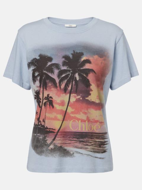 Chloé Printed cotton T-shirt