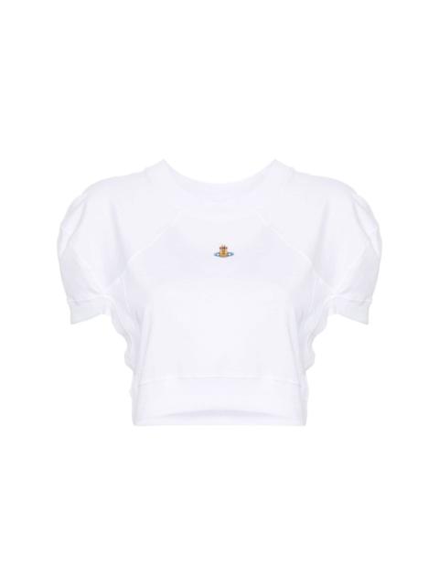 Vivienne Westwood Orb-embroidered cropped top