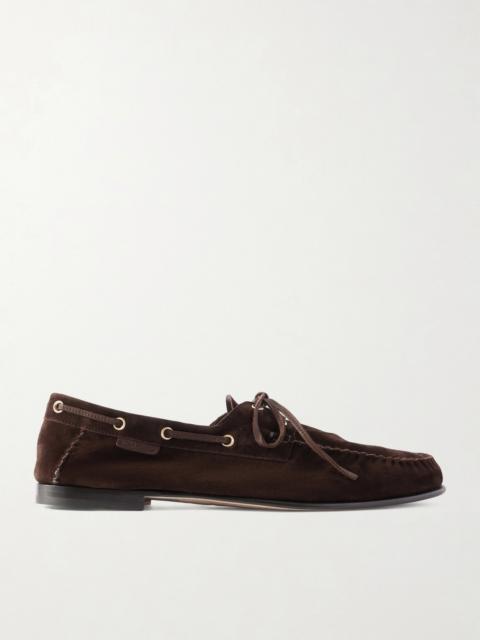 TOM FORD Theo Suede Boat Shoes