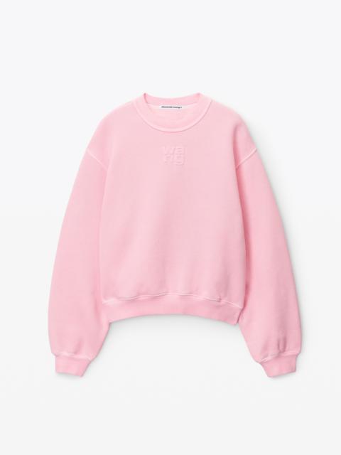 Alexander Wang puff logo sweatshirt in terry