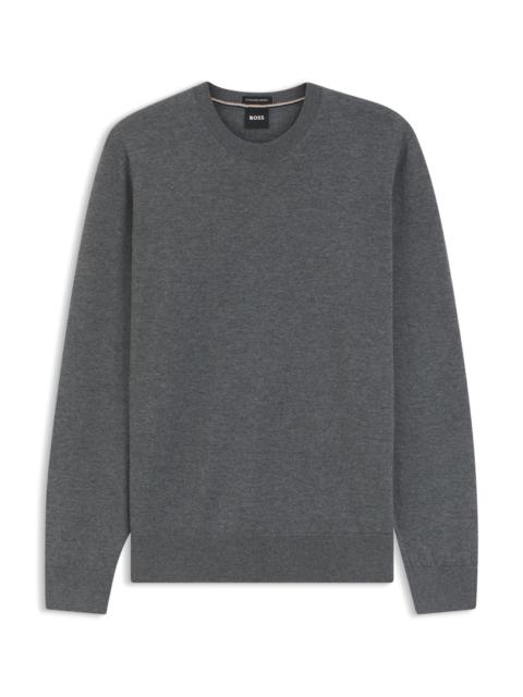 BOSS MERINO WOOL SWEATER IN A REGULAR FIT