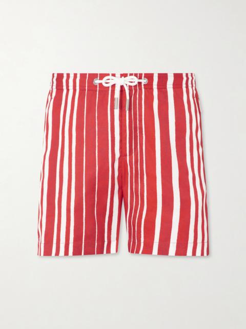 ORLEBAR BROWN Bulldog Straight-Leg Mid-Length Striped Swim Shorts