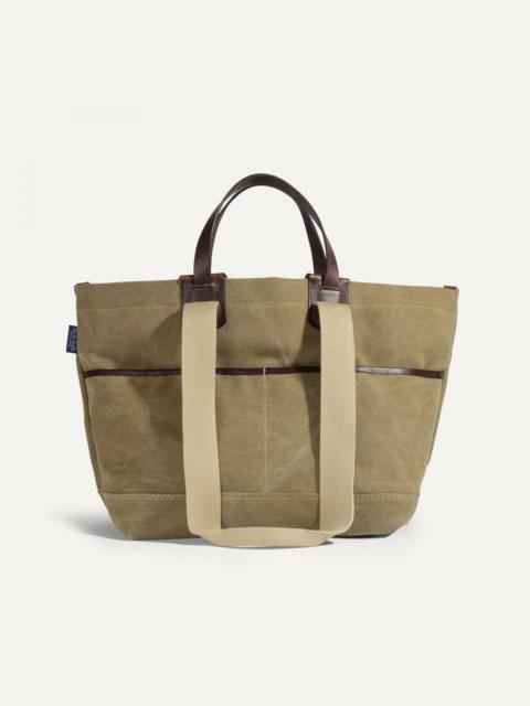 Bleu de Chauffe MELINE BUSINESS TOTE - KAKI US STONEWASHED