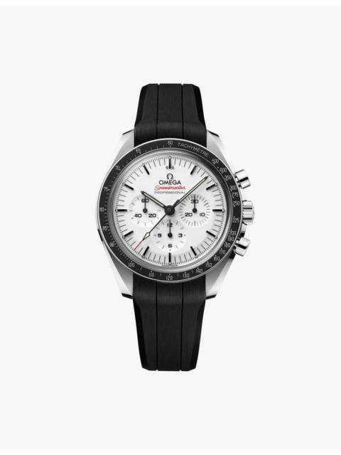 OMEGA 310.32.42.50.04.001 Speedmaster Moonwatch Professional steel and rubber manual chronograph watch