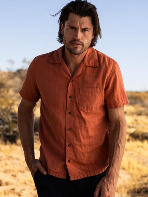 HIROSHI KATO The Wrench Double Gauze Organic Cotton Shirt - Brick