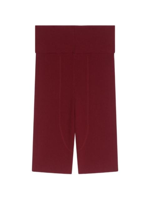 Dries Van Noten rib knit biker shorts