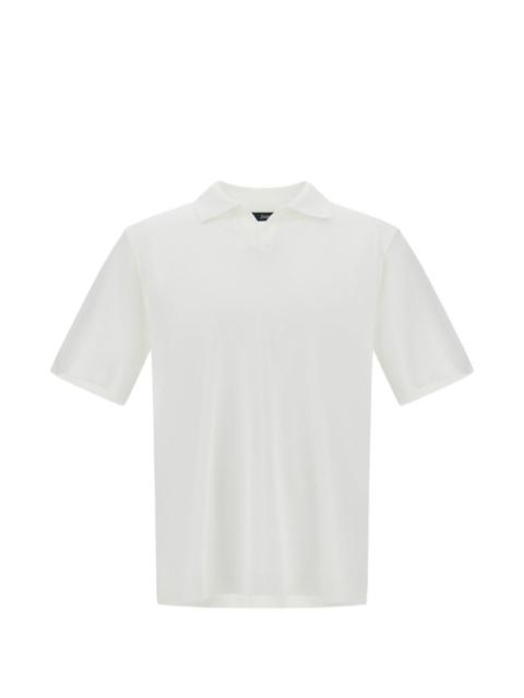 Herno knitted cotton polo shirt