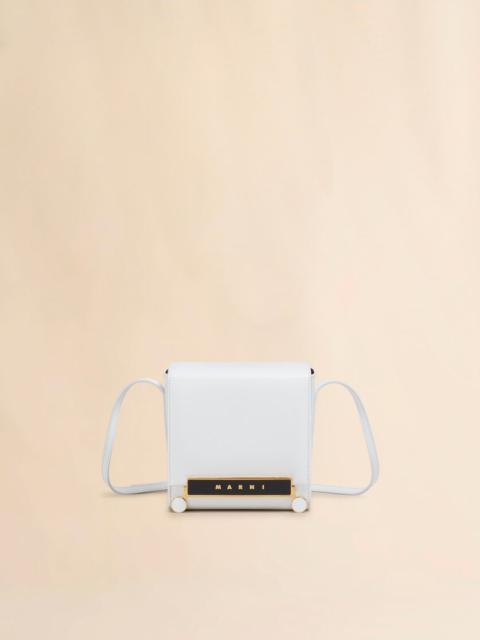 Marni WHITE LEATHER VHS SMALL CUBO BAG