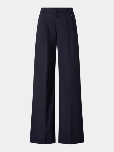 BOGNER Pleated trousers Amy in Navy blue