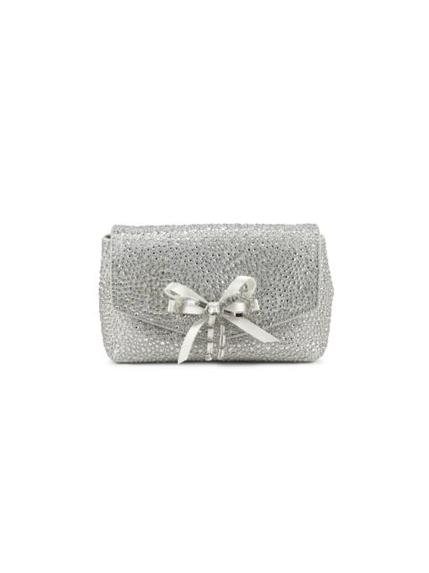 JIMMY CHOO Women's Mini Crystal-Embellished Crossbody Bag - Ivory Silver