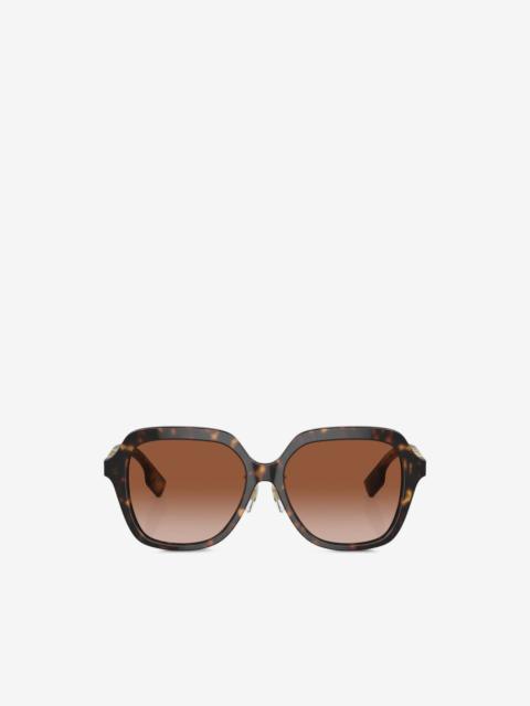 Burberry logo-plaque square-frame sunglasses
