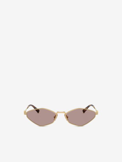 Miu Miu Logo geometric-frame sunglasses