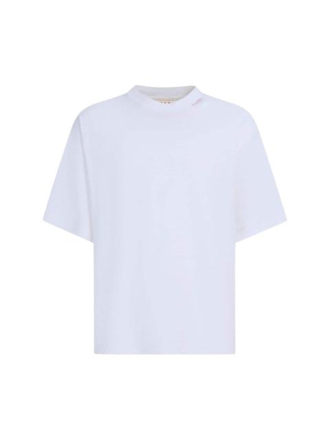 Marni logo-embroidered cotton T-shirt