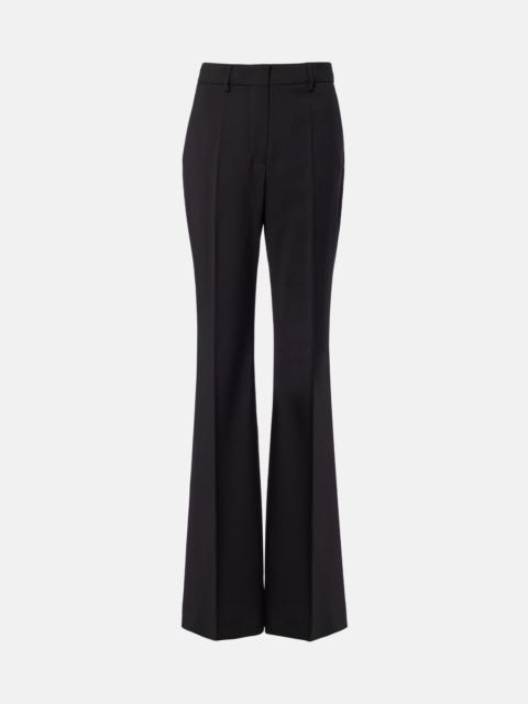 Sportmax Virgin wool flared pants