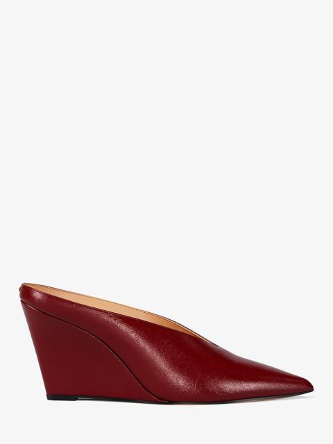 MICHAEL KORS Xandra Leather Wedge Mule