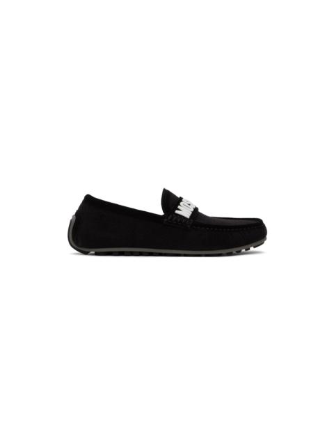 Moschino Black Drivers Loafers