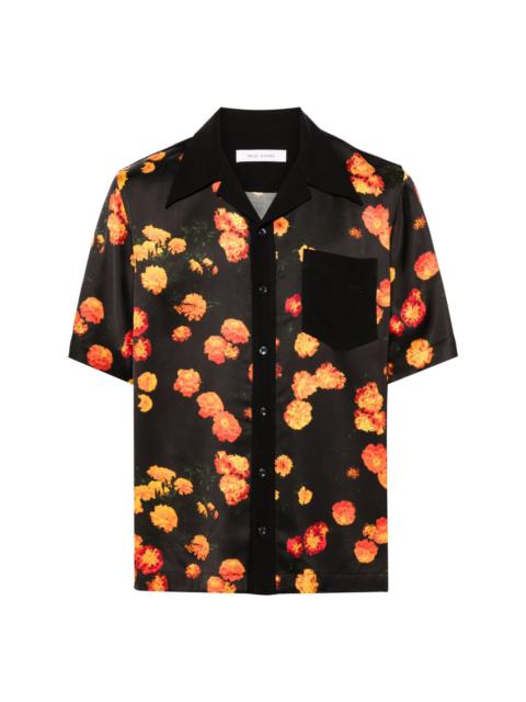 WALES BONNER Highlife floral-print satin shirt